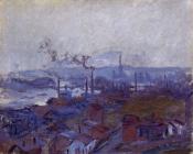 克劳德莫奈 - View of Rouen from the Cote Sainte-Catherine